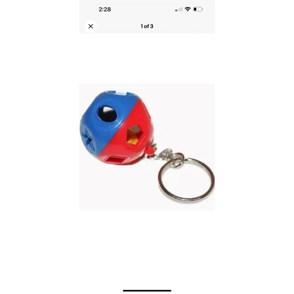 Tupperware Tiny Treasures Shape-O-Toy collectible keychain - NEW‎ Set Of 5